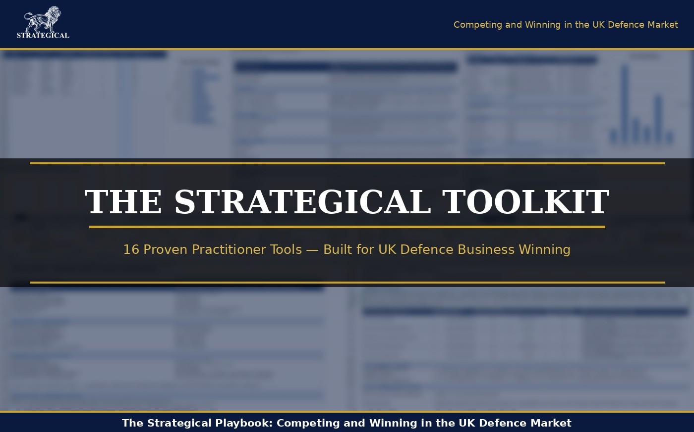The Strategical Toolkit — 16 integrated tools